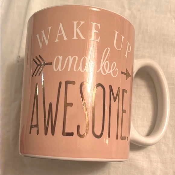 Tri-Coastal Design Mug Motivational Pink and White and Gold Ceramic Mug … - Picture 1 of 4